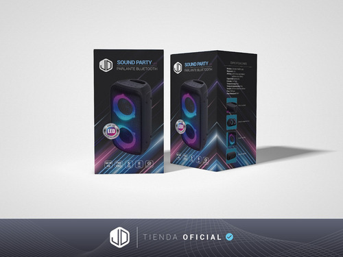Parlante Portátil Jd Sound Party Led 60w Bluetooth -*