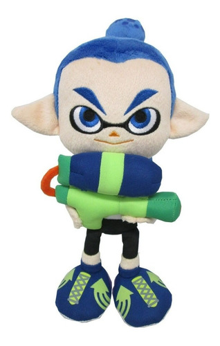 Peluche Plush Little Budy Splatoon - Inkling Boy Blue