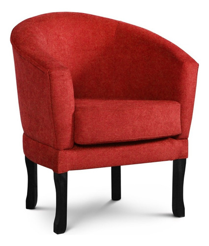 Sillon Shey - 1 Cuerpo - Star (anti Manchas) Color Rojo