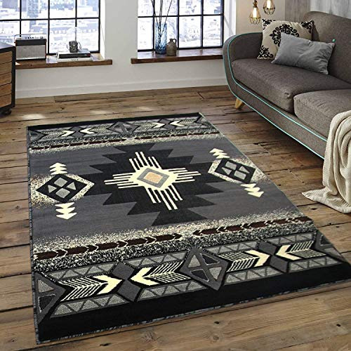 Alfombra 2x3 Pies - Southwest Native American Indian Gray Ar