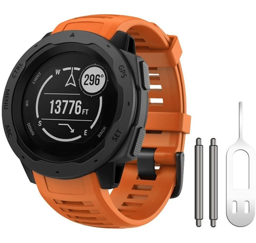 Malla Para Reloj Garmin Instinct 130-220mm.naranja