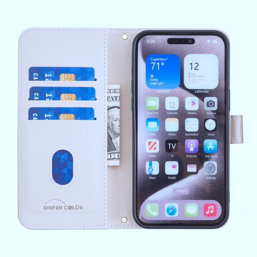 Funda De Piel Tipo Cartera Para Teléfono Vivo