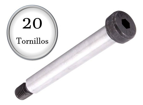 20 Tornillos De Guia Estandar 1/2 3/8-16 X 2-1/2 P