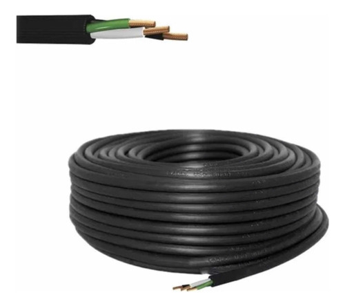 Cable Uso Rudo 3x10awg 100% Cobre Rollo 30m Argos