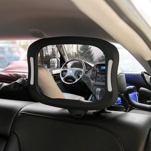 Fitnate Espejo Coche Led Para Bebé, Espejo Retrovisor De Seg