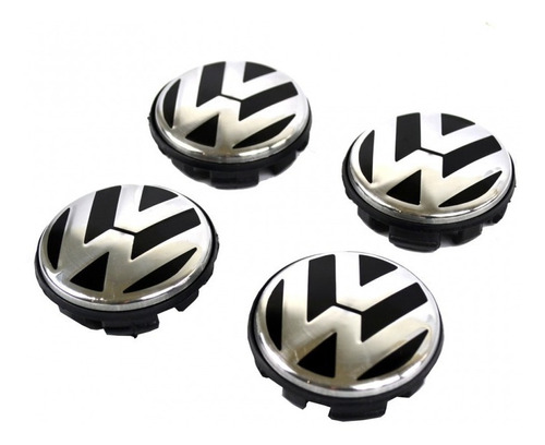 4x Centro Tapón Rin Vw Jetta Vento Bora 56mm Importados