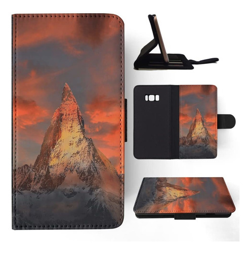 Cool Sharp Top Rocky Mountain Flip Cartera Funda Telefono