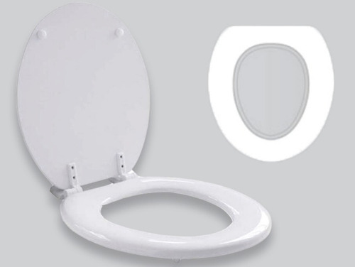 Asiento D'accord Fl Hjs Nylon Ovalado Blanco