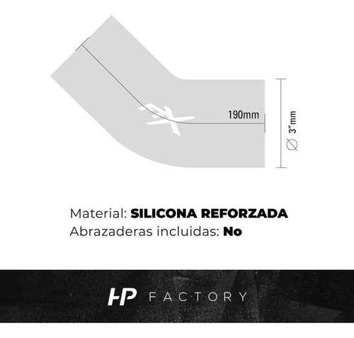 Imagen 4 de 11 de Manguera Silicona 45° 3´ Azul Ftx Fueltech