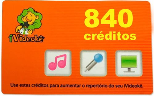 Promoção Videokê Cartão 840 Créditos 