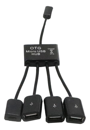 4 En 1 Micro Usb Otg Hub Adaptador De Cable Para Android