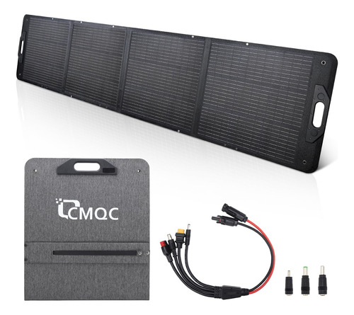 Cmqc Panel Solar Portatil De 200 W, Cargador Solar Plegable