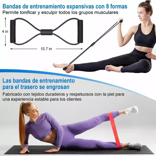 Ligas Resistencia 5 Bandas Elasticas De Ejercicio Yog