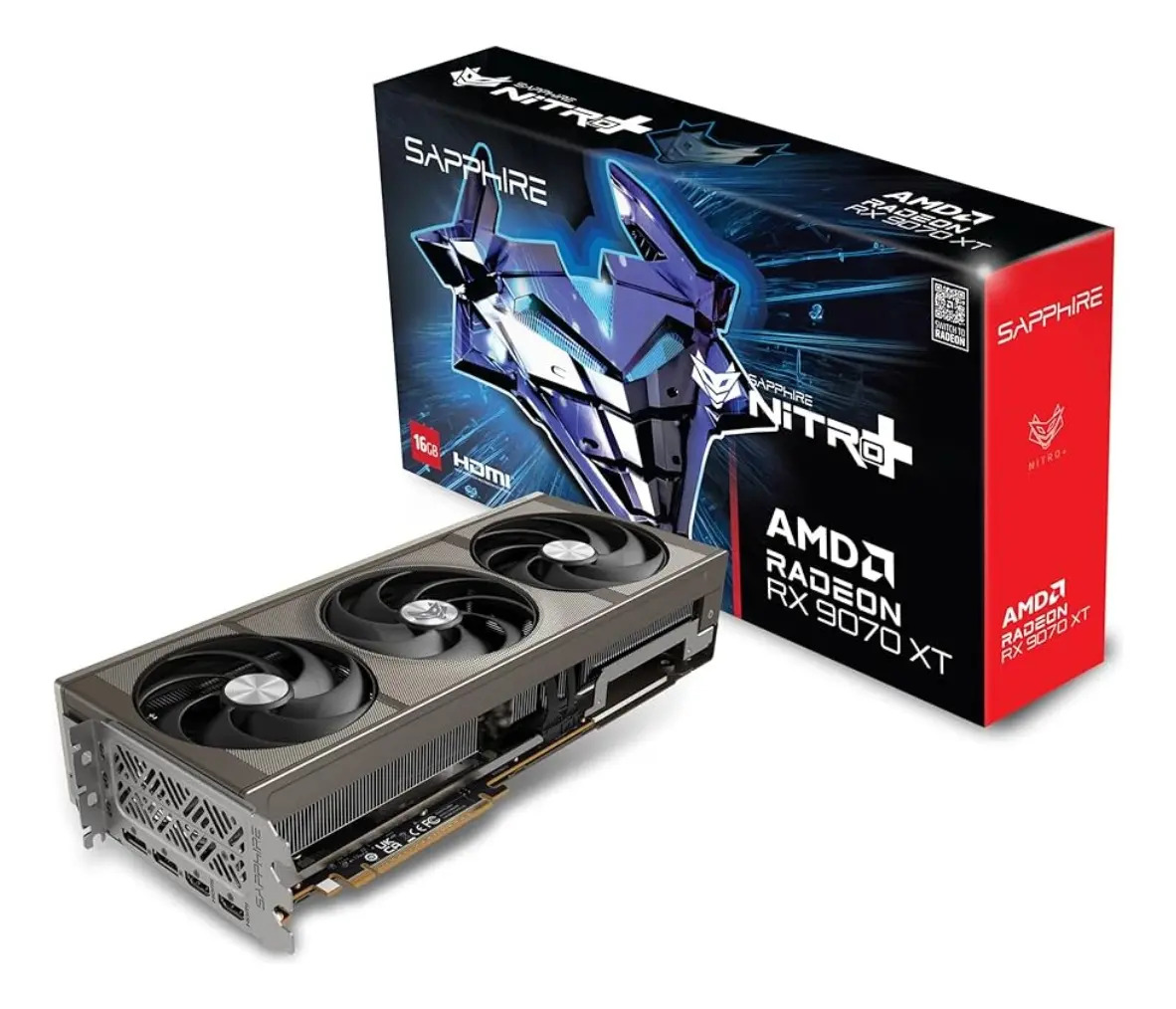 Placa De Video Amd Sapphire Nitro+ Rx 9070 Xt 16gb