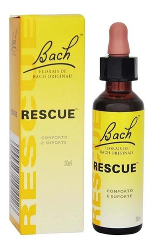 Rescue Gotas Floral De Bach Conforto E Suporte 20ml