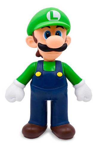 Super Mario Figura Acción Muñeco Juguete Personaje Luigi 