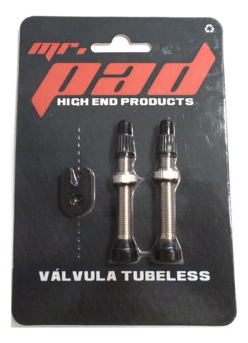 Válvulas Tubeless Mr.pad 40mm Valvula Remota Cobre (1 Par).