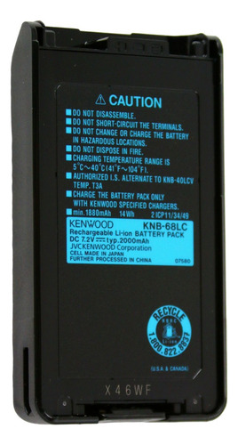 Kenwood Bateria Original Knb-68lc Nx220 Nx320 Intrínsecament