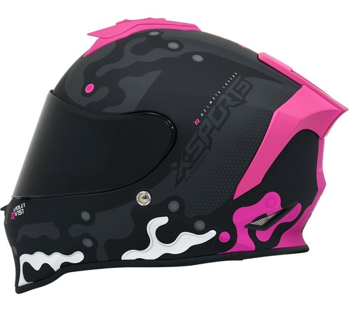 Casco V151 Elementi Gris Rosa Mate - Vertigo Repuestos