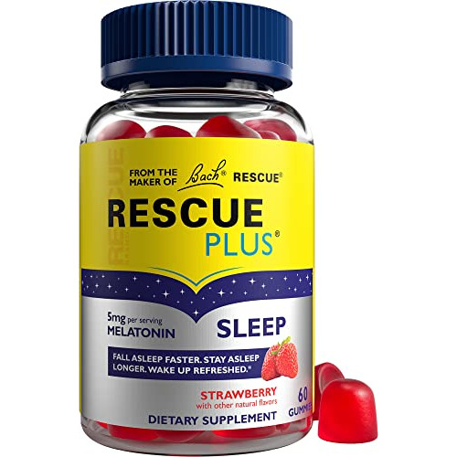 Bach Rescue Plus Melatonin Sleep Gummies, Natural G7bby