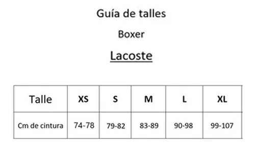 Boxer Pack X3 Lacoste Trunks Underwear Hombre
