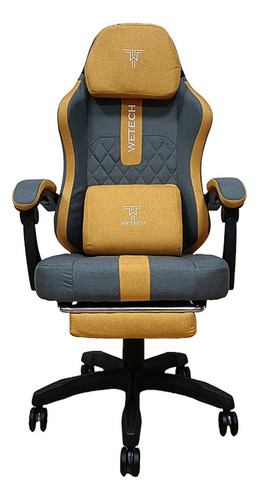 Silla Gamer Wetech Color Gris/negro Modelo Ls-1118