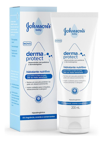 Hidratante Nutritivo Derma Protect Johnson's Baby 200ml