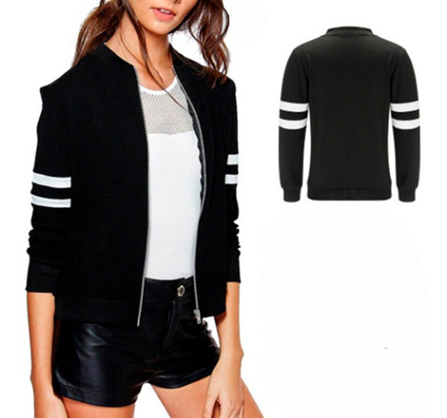 Chamarra Sudadera De Mujer Tela Stretch Deportiva 6202