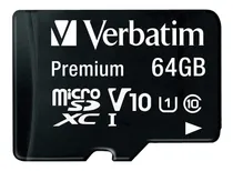 Comprar Memoria Micro Sd Xc 64gb Verbatim Clase 10 Celu Tablet 44084