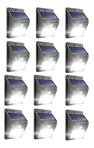 Pack X 12 Panel Reflector Solar 30 Led 6w Ip 65 Exterior 