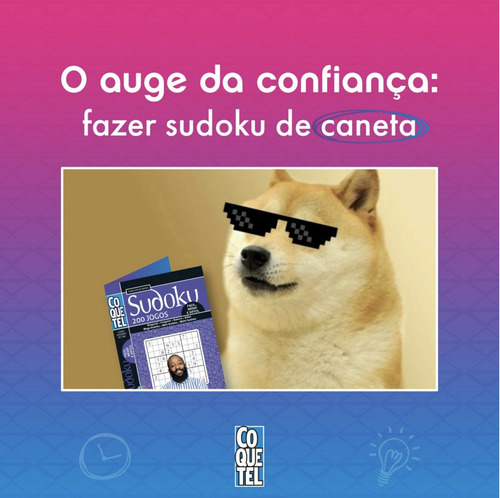 Livro Coquetel Sudoku FC/MD/DF Ed 197, de Coquetel, Equipe. Editorial Coquetel - NF, capa mole em português, 2022