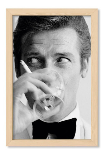 Cuadros Abstract 20x30 Chato Natural Roger Moore James Bond