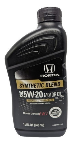 Aceite Motor Honda 5w20 Semi Sintetico 1qt