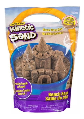 Arena Cinetica 3 Libras Kinetic Sand - Beach Sand 3lbs