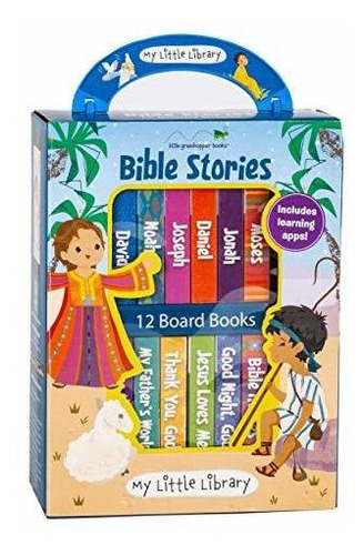 Book : My Little Library Bible Stories (12 Board Books) -..