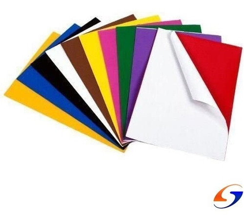 Goma Eva Autoadhesiva Lisa 60x40cm Pack X10 Serviciopapelero