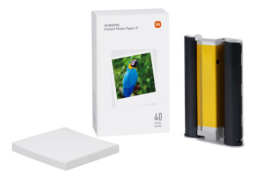 Papel fotográfico instantâneo Xiaomi 3 40 folhas cor branca