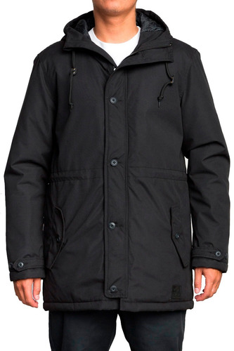 Campera Rvca No Boundaries Parka Negro Hombre