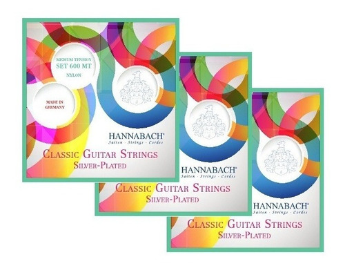 Encordados Guit Criolla Hannabach 600 Mt / Set X 3 Juegos