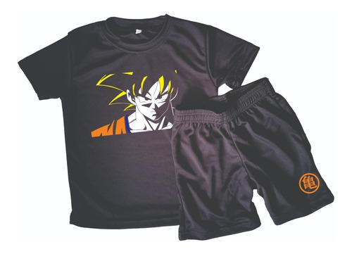 Conjunto Deportivo Niños Goku Dragon Ball Remera + Short 