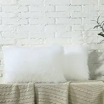 Comprar Paquete De 2 Fundas De Almohada De Piel Sintética De Lujo, Y