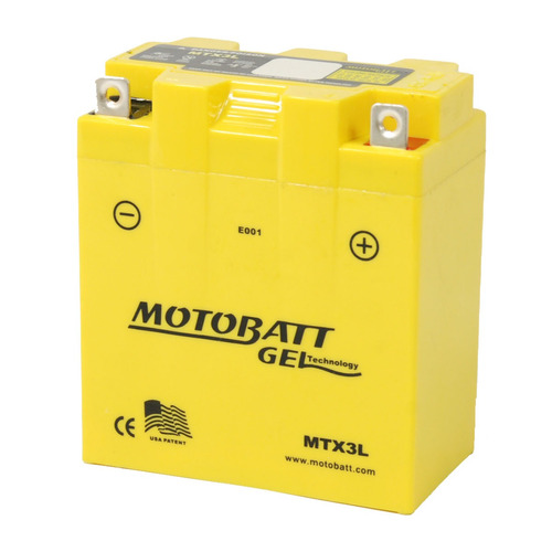 Bateria Motobatt Gel 12v 3 Ah Mtx3l Yb3l-a Yb3l-b