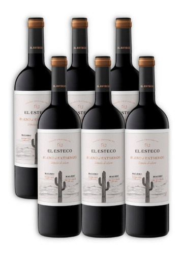 El Esteco Blend De Extremos Vino Malbec Malbec Caja X6 750ml