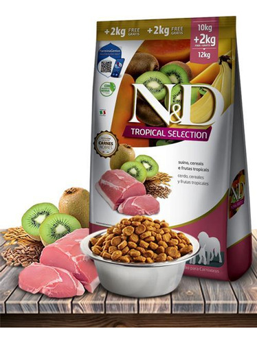 Ração Seca N&d Tropical Selection Suíno, Cereais E Frutas