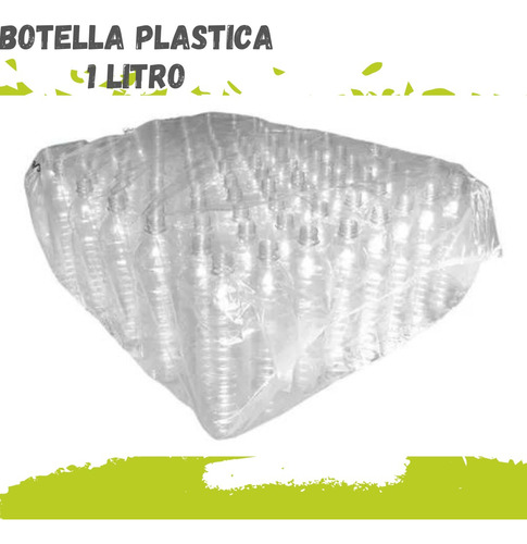 Botellas Plásticas Pet Transparentes Con Tapa 1 Litro