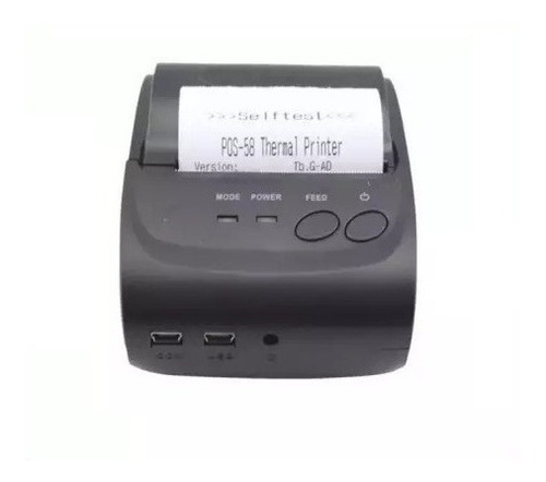 Imagen 1 de 8 de Impresora Termica Portatil Bluetooth 58mm Pos Miniprinter