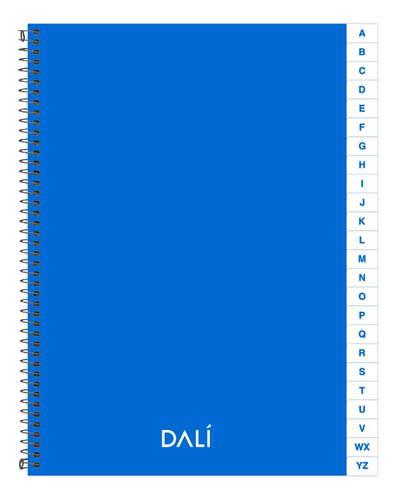 Cuaderno Indice Alfabético 72 Hojas Dali Tapa Dura