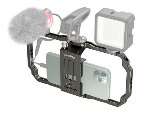 Imagen 5 de 10 de Soporte Jaula Estabilizadora Universal Para Smartphone Metal