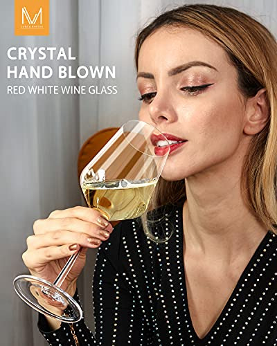 Juego De 4 Copas De Vino Tinto, Copas De Vino De Cristal Pre