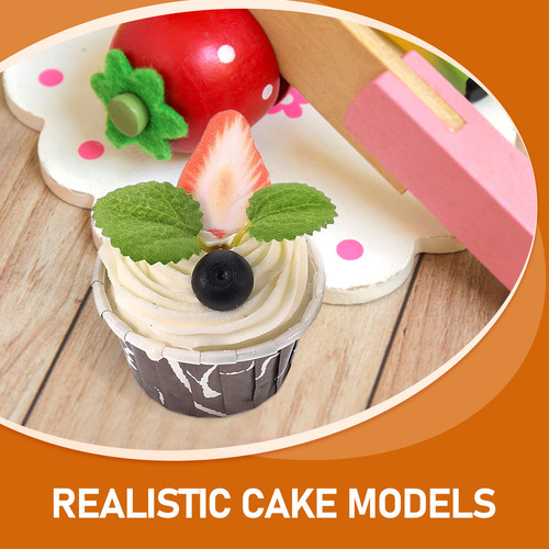Adorno Artificial Con Forma De Tarta Falsa, Modelo Magdalena